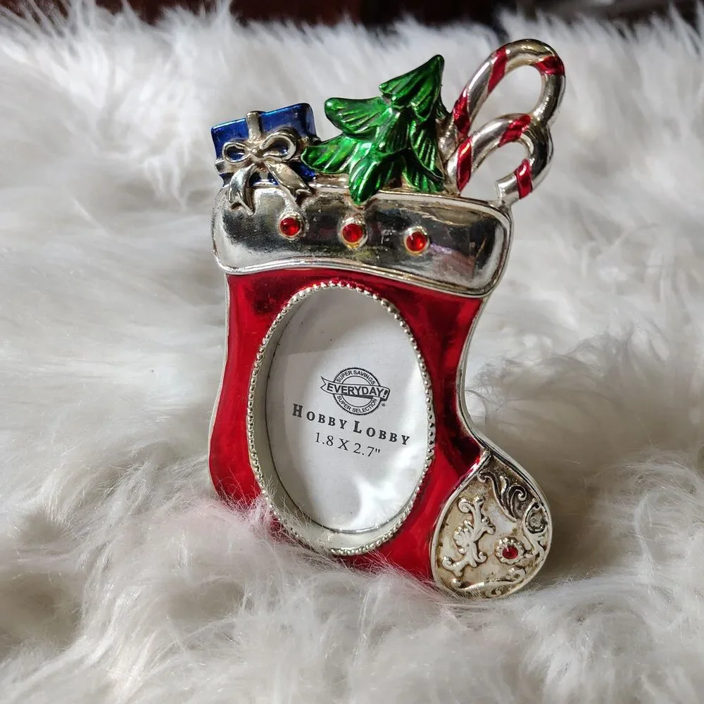 Mini Stocking Shaped Picture Frame Hobby Lobby